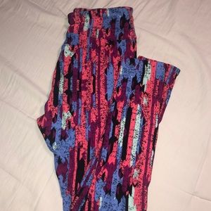 LuLaRoe one size leggings, all three pairs